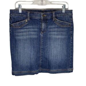 Tommy Hilfiger Blue Denim 4 Pocket Mini Jean Skirt 8